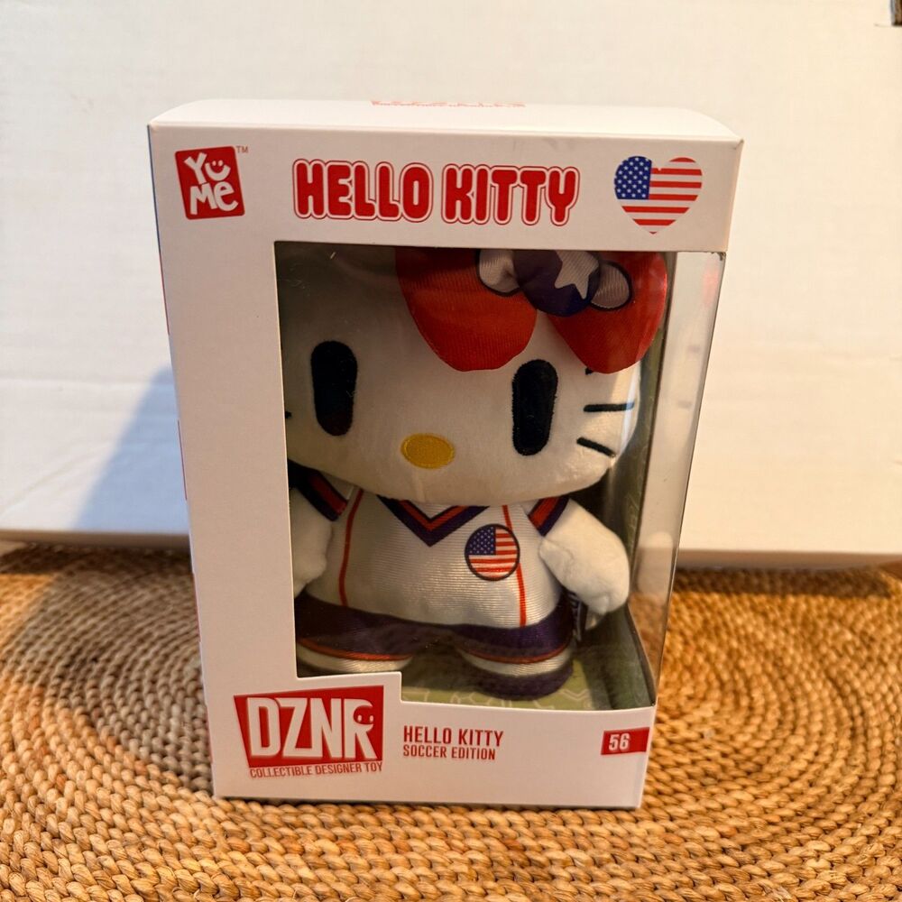 YuMe DZNR Hello Kitty USA Soccer Edition #56 2026 Sanrio Plush New In Box